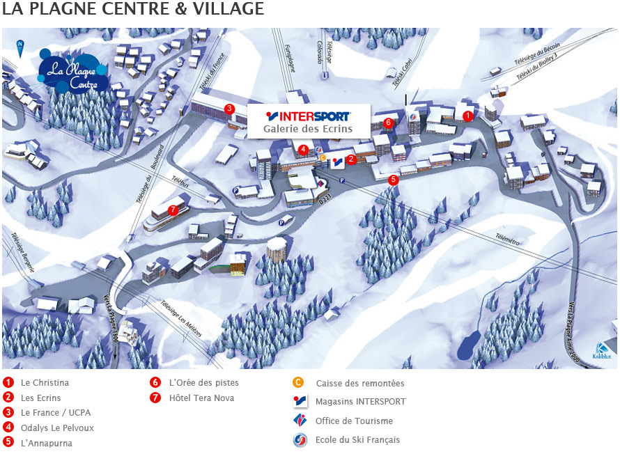 Location de ski au magasin Intersport La Plagne Centre Village